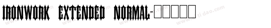Ironwork Extended Normal字体转换